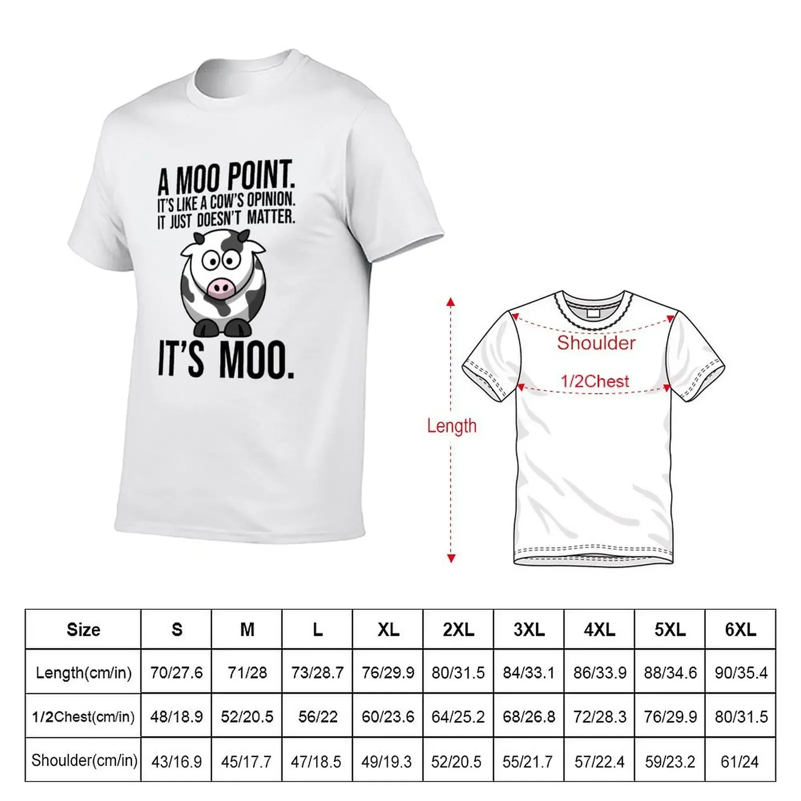 Moo Point T-Shirt plain oversized graphic tee graphic t shirts tops fruit of the loom mens t shirts