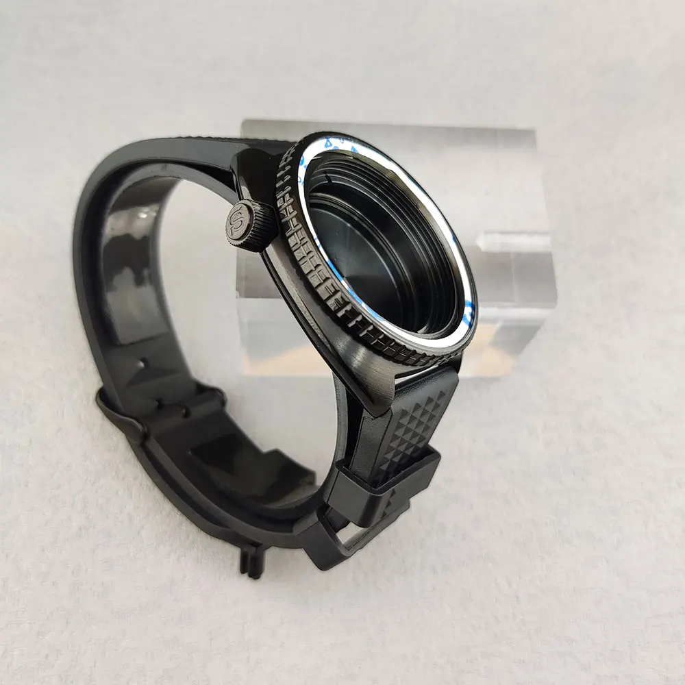 حزام ساعة مطاطي للرجال ، اكسسوارات ساعات ، ماركة فاخرة ، مطابقة ، أسود ، برتقالي ، جودة عالية ، 20 مللي متر ، 22 مللي متر