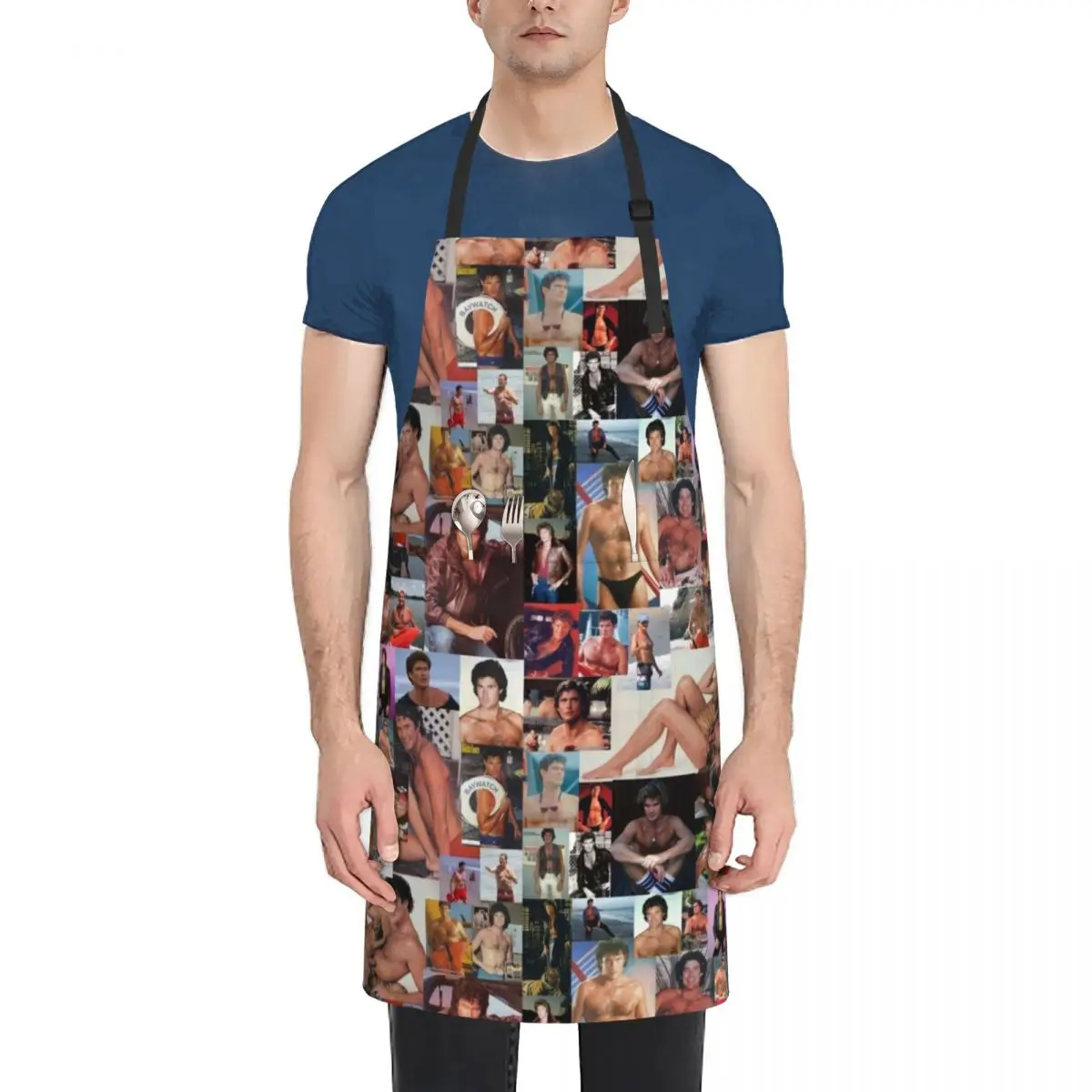 Hoff Chest Collage Apron Kitchen New 2022 Year For Men Apron