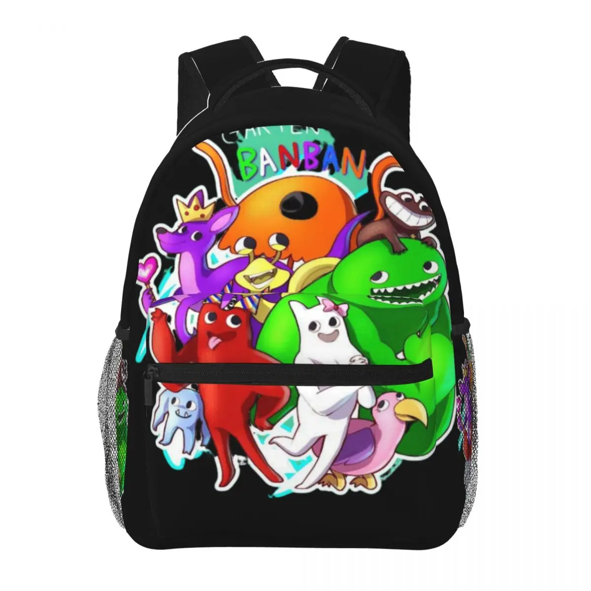 Garten Anime BanBan Mochilas escolares,Bolsas de libros de dibujos animados para niños y niñas,Mochila infantil para Grades1-4 Junior,Bolsa para alumnos de 16 pulgadas