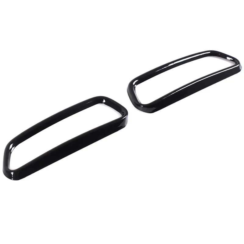 Car Stainless Steel Black Exhaust Tailpipe Cover Trim  For 2016 2017 2018 Audi A6L Car Exterior Accessories