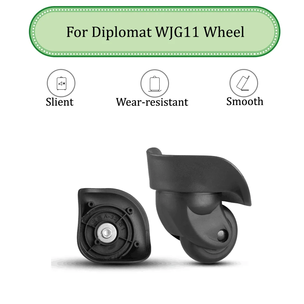 

For Diplomat WJG11 Universal Wheel Replacement Suitcase Silent Smooth Shock Absorbing Durable Convenient Accessories CasterWheel