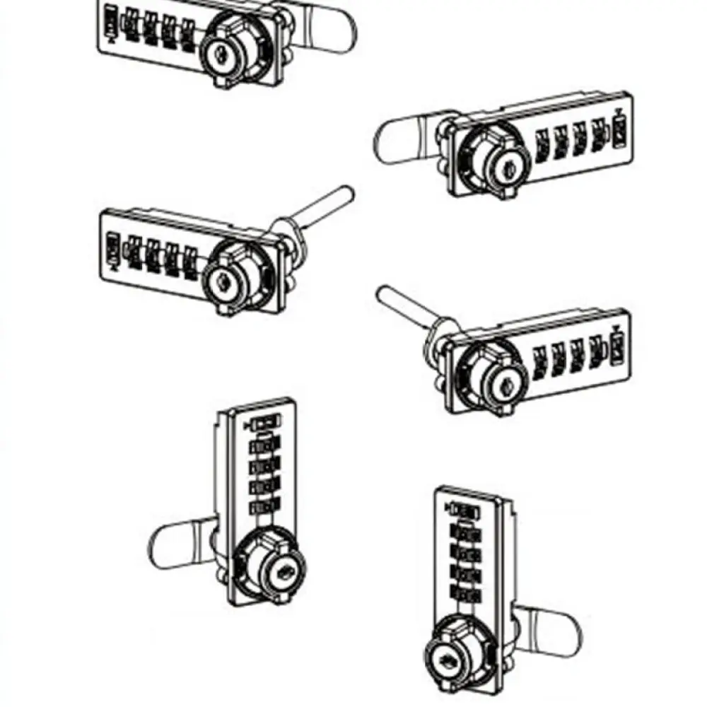 Electronic Security Lock For Office Drawer File Cabinet Digital Password Combination Hardware Storage Locker Furniture