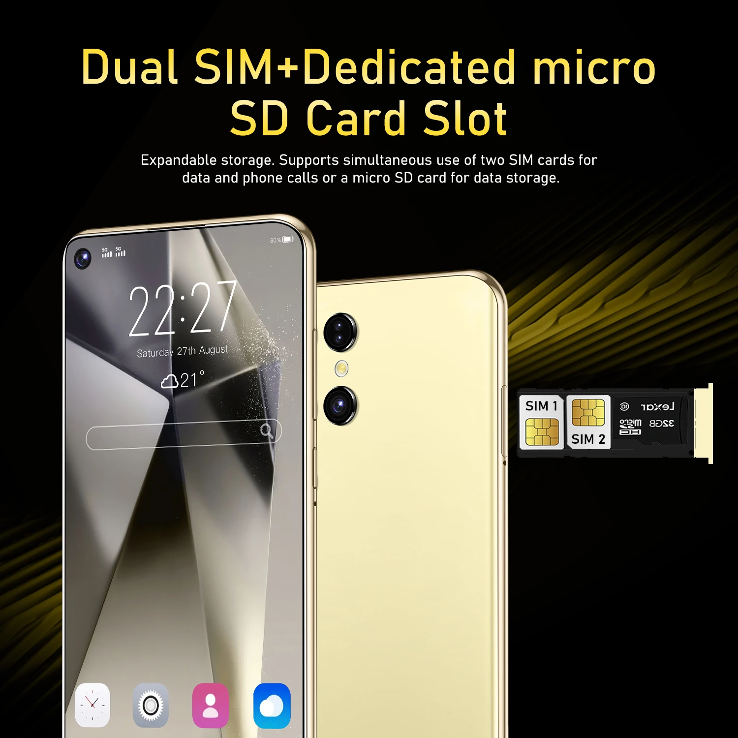 Global S24 Ultra smartphone 7.3 HD Screen 22GB+2TB 7800mAh Android 14 Celulare 5G Dual Sim Face Unlocked Original Mobile Phone