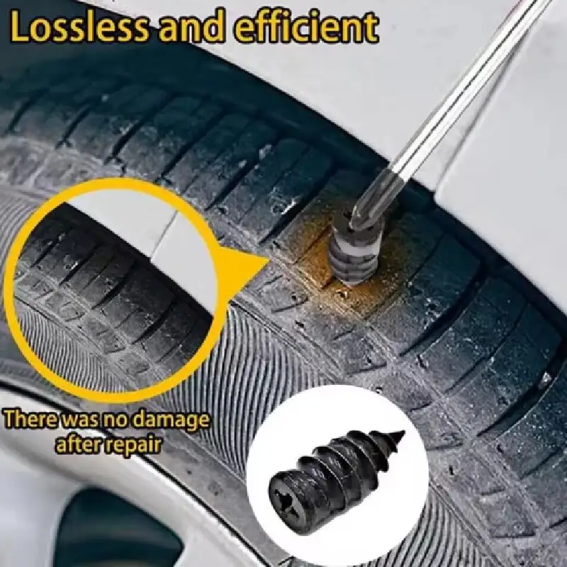 

Набор для ремонта шин: резиновые шипы для заплатки, легкий инструмент для самостоятельного ремонта проколов автомобилей, мотоциклов, грузовиков