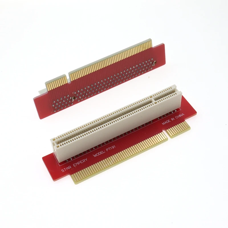 PCI Male to Female Riser Extension Card Adapter 90 Degree Angled Type 32bit Straight Line Pipe Cards For 1U IPC Chassis