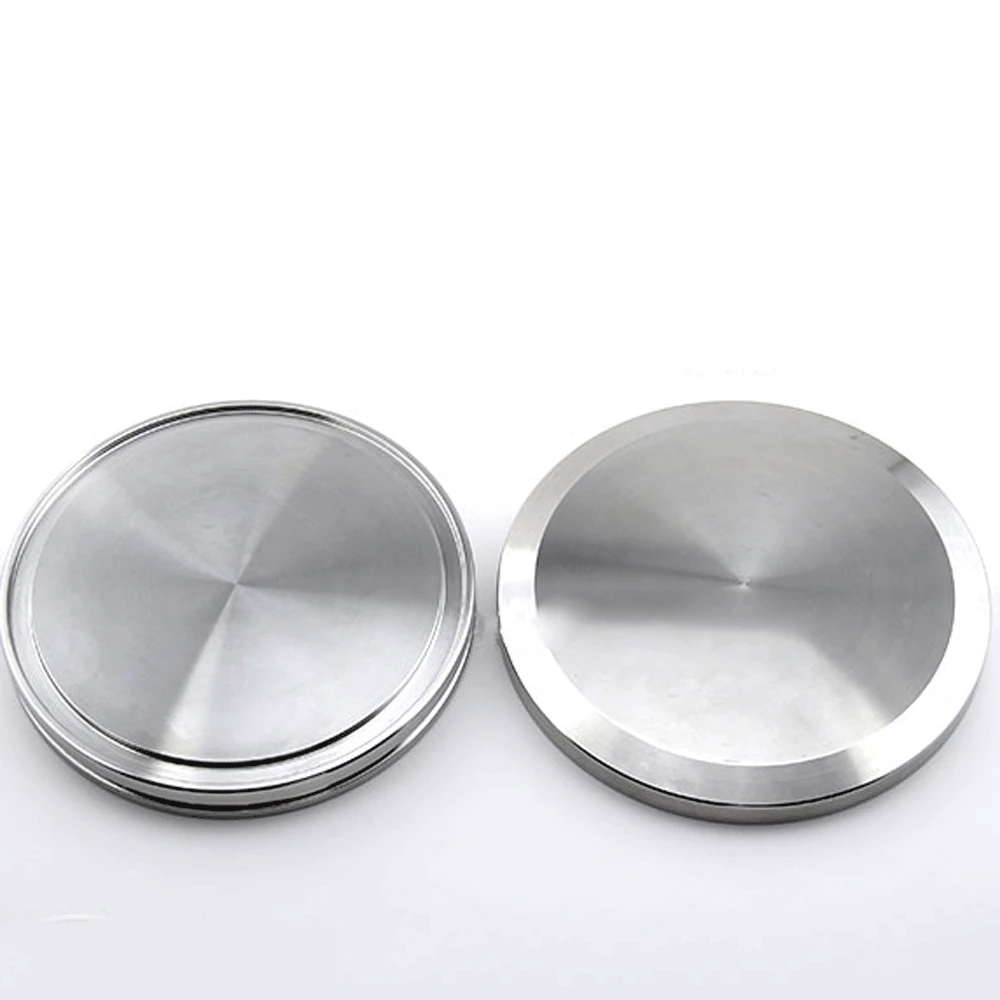 Iso63/80/160/200/250 Vakuum-End kappe Blind platte Rohling Sanitär rohr verschraubung sus304 Edelstahl – Detail 2