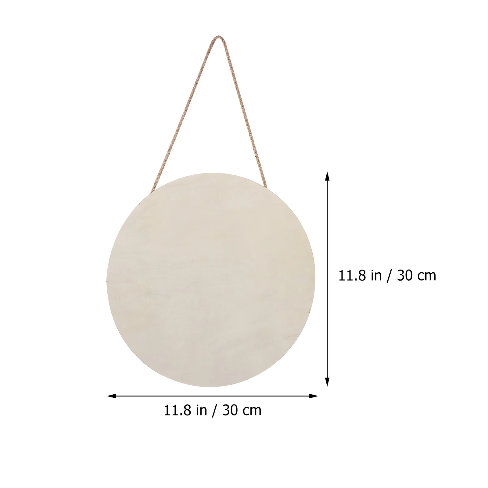 

2Pcs Blank Wood Sign Hanging Decor DIY Wooden Door Pendant for Birthday Wedding Holiday Decoration Craft Projects