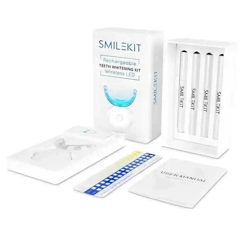 

Home 3-in-1 teeth whitening set, portable blue light cold light teeth cleaning tool, waterproof teeth whitening LED
