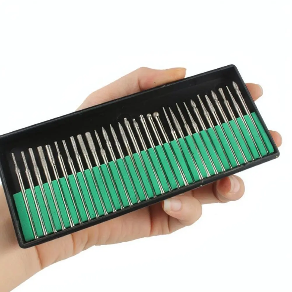 Diamond Rotary Burrs For Yanlijia Tool Accessory Abrasive Grinding Bits Polishing Engraving Stone Metal Crafts Kit