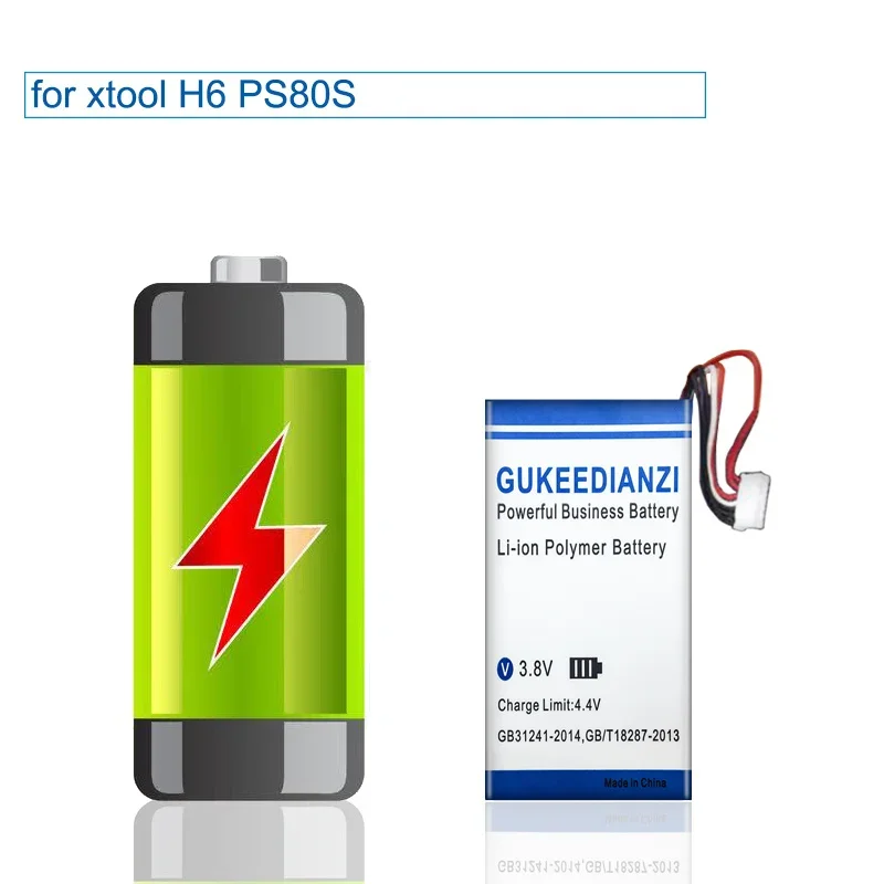 H6 13000mAh High Capacity Automotive Test Equipment Battery For xtool H6 PS80S Car detector