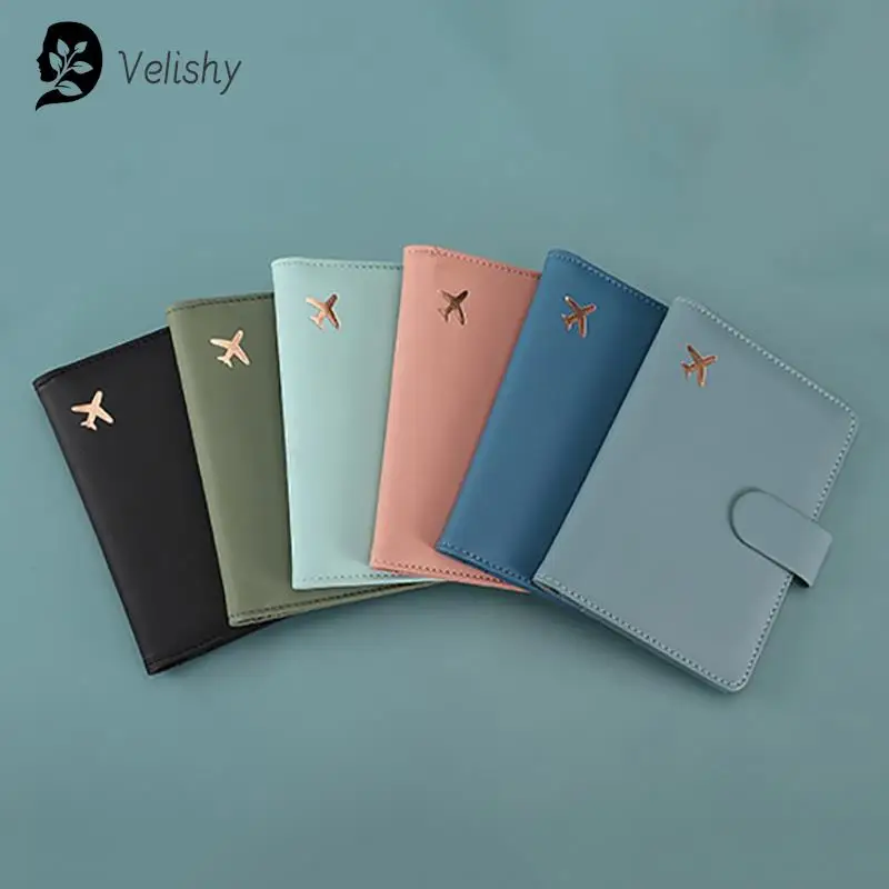 

New 1pc Passport Cover Premium Faux Leather Passport Holder Vaccination Certificate Cover for Men Women Credit Cards ID Holder