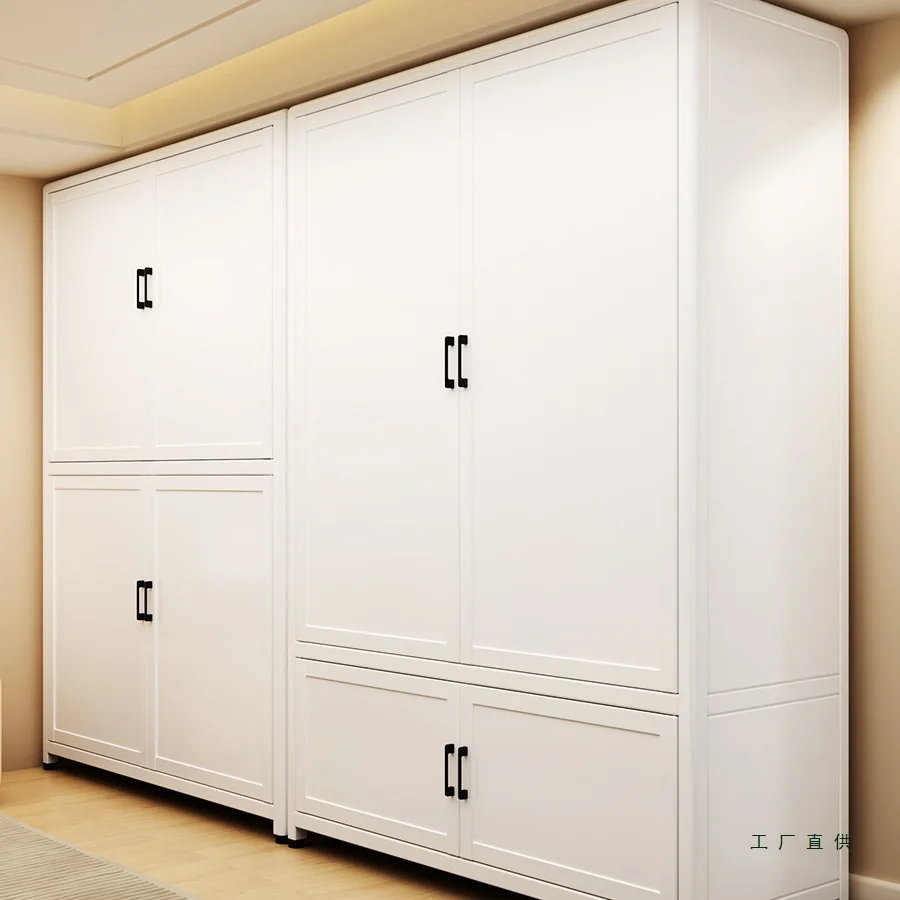 فولاذ، خزانة ملابس، غرفة نوم، منزلية، سميكة، حديد مطاوع، بسيطة، تخزين #1