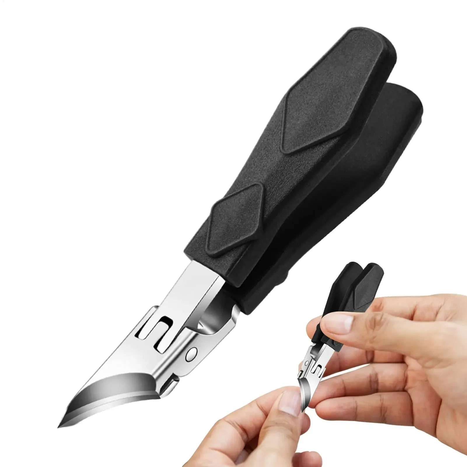 

Кусачки для ногтей с изогнутыми лезвиями, усиленные, с защитой от разлетающихся обрезков, для педикюра и маникюра