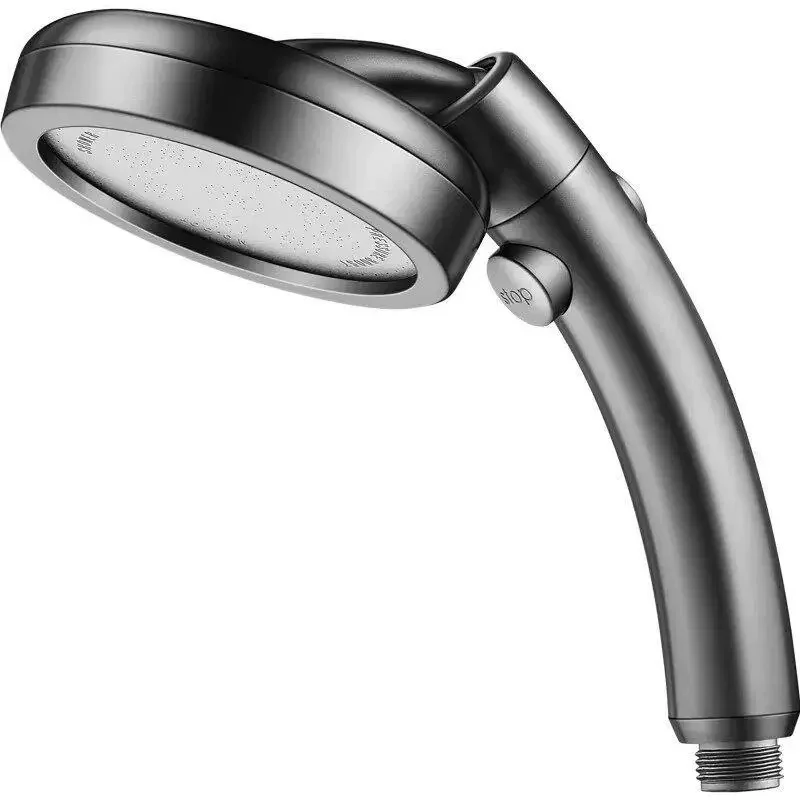 ducha-manual-cinza-chumbo-com-articulacao-360°-botao-de-parada-de-Agua-com-um-toque-painel-grande-e-alta-pressao-acessorio-para-banheiro