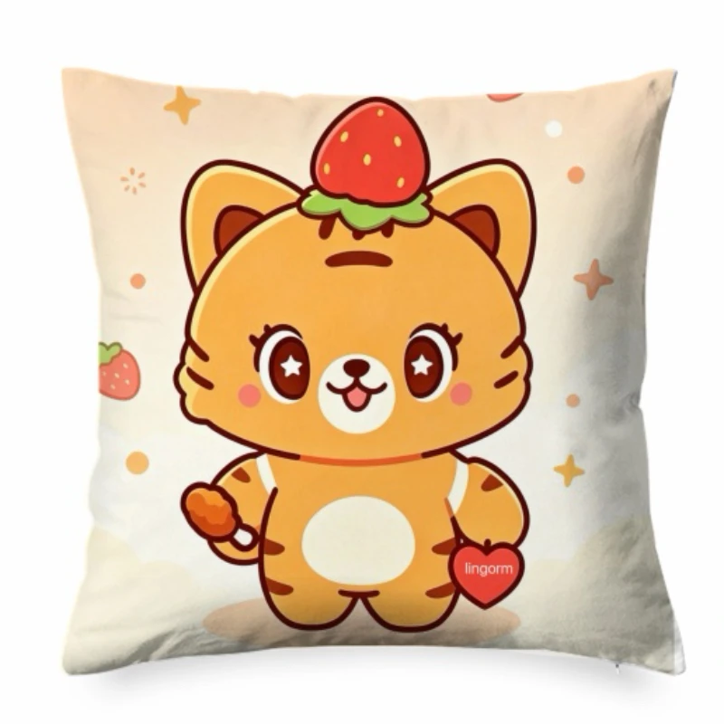 Gumberbear Blossom Lolo Marshmallow Pillowcase Lingorm Lenamiu Oombam Tanyada Photo Home Car Sofa Decor Cushion Cover