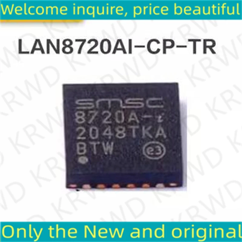 

10PCS 8720A- I New and Original Chip IC LAN8720AI-CP-TR-ABC LAN8720AI-CP-TR LAN8720AI-CP LAN8720AI QFN-24