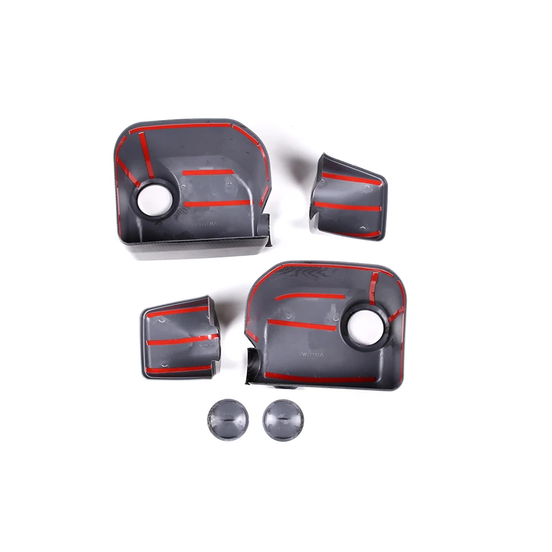 NEW ! ! ! For Toyota FJ Cruiser 2007-2021 ABS Carbon Fiber/Silver Car Exterior Mirror Cover Decorative Sticker Auto Accessories