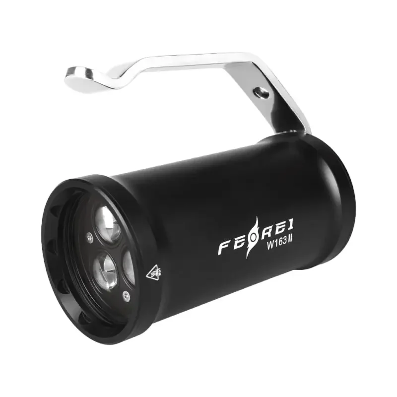 Ferei W163II 7150Lm LED Torch Long-Range Aluminium Alloy With Strong Beam Waterproof & IPX8 Rated For Search & Rescue Diving