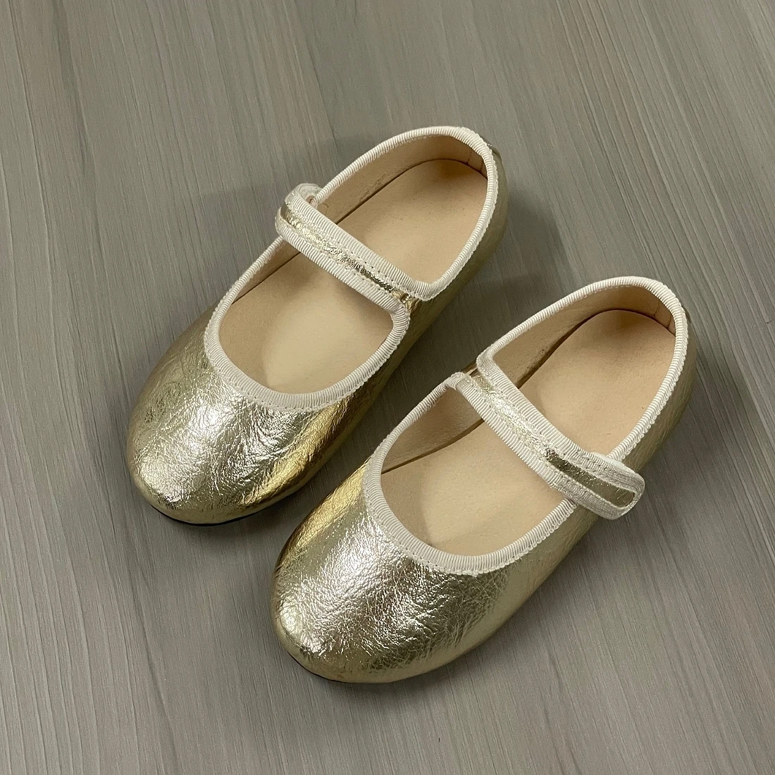 Jinyu Baby Girl Shoes Princess Shoes Breathable Sandals Summer  PU Leather Men's And Women's Shoes Fashion Personality Golden - view 5