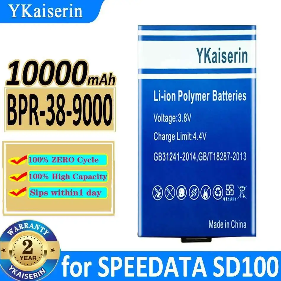 

For Speedata SD100 Data Acquisition Device Battery Good Low-Temperature Performance 10000mAh Bpr-38-9000 SD100
