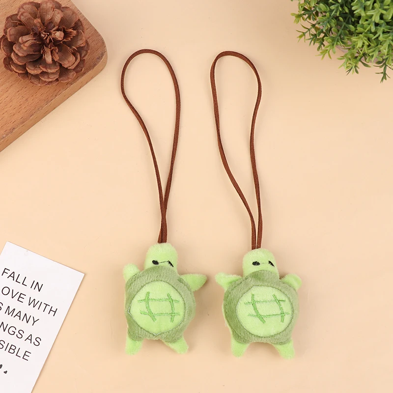 Cute Cartoon Turtle Plush Doll Pendant Fluffty Little Animals Turtle Stuffed Doll Key Chain Girl Backpack Pendant