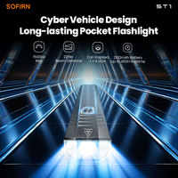 SOFIRN ST1 1500Lm Pocket Flashlight 226m USB C Rechargeable EDC Light SFT25R 6000K IPX7 Waterproof Torch for Camping