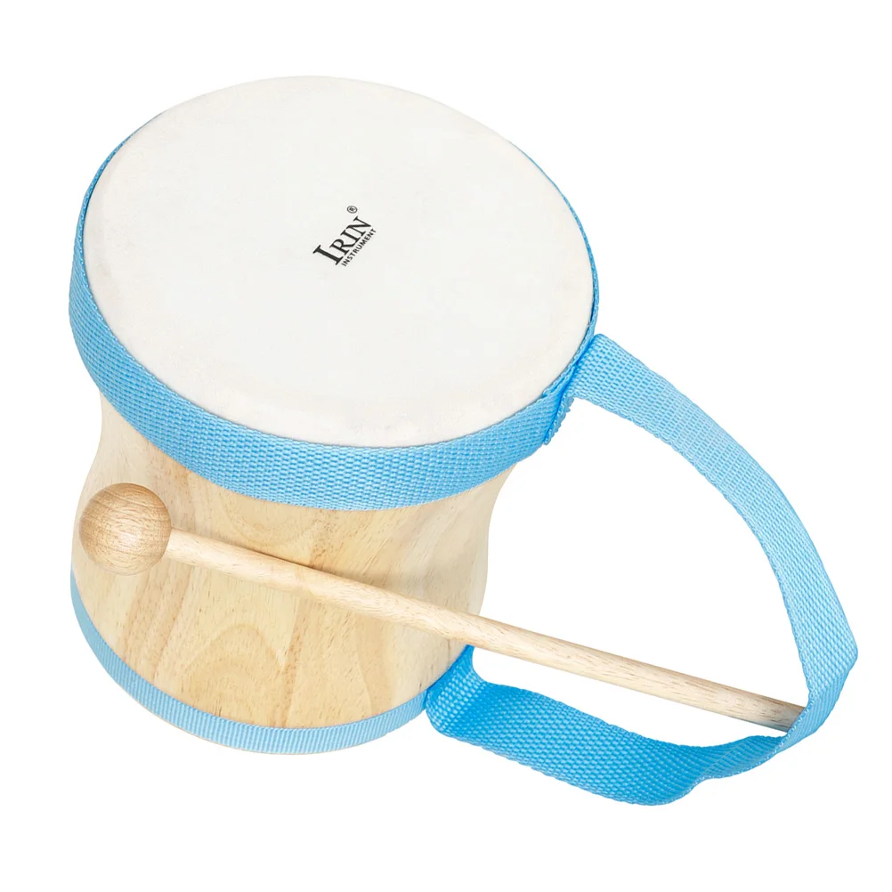

Wooden Hand Drum Percussion Instrument Kids Adult Rhythm Sticks Sheepskin Material Durable Practice Performance