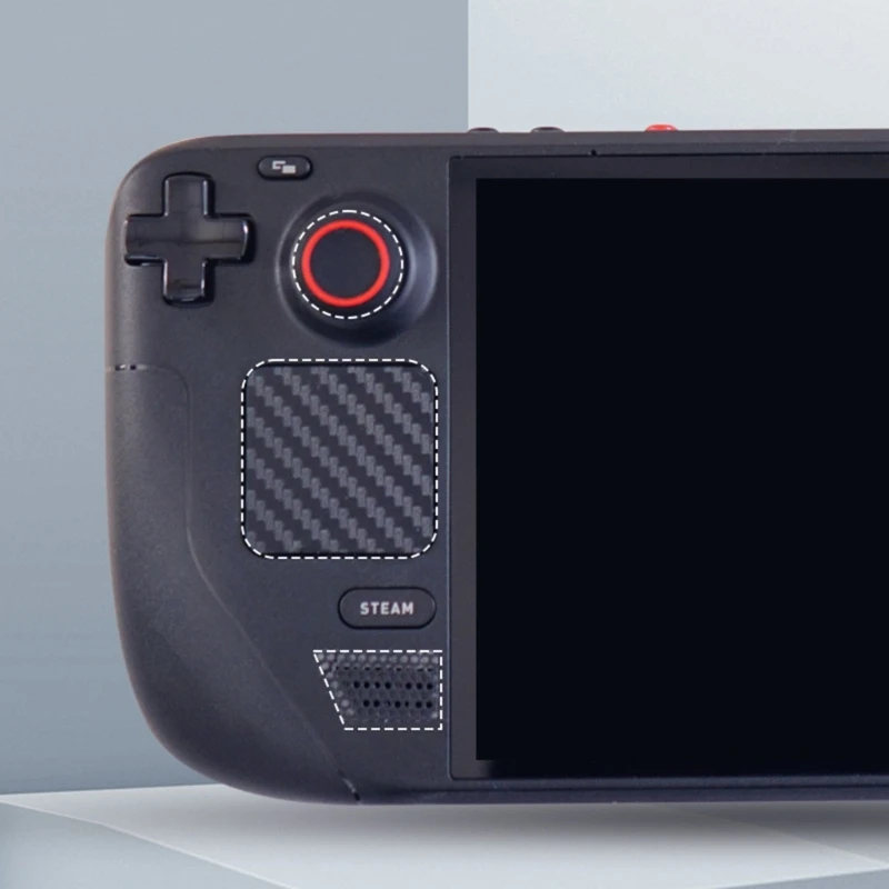 E41W Dustproof Button Touchpad Stickers with Silicone for Steam Deck