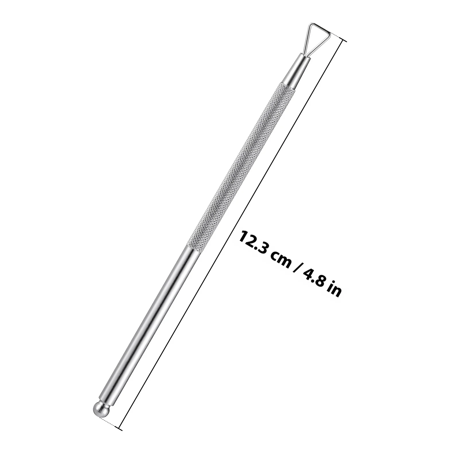 4Pcs Stainless Steel Cuticle Pusher Triangle Nail Art Peeler Scraper Gel Remover Polish Removing Tool for Salon