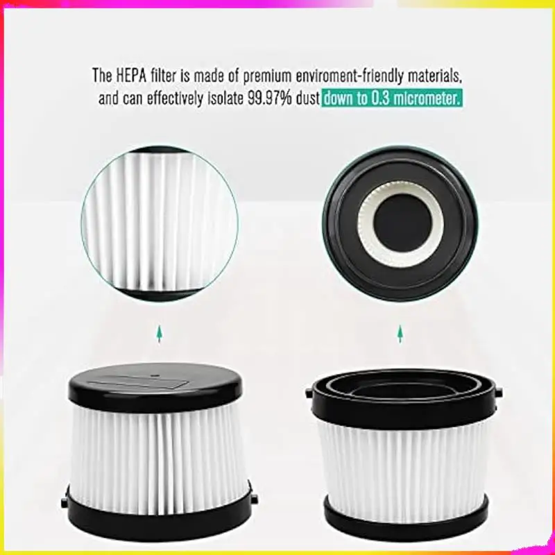 M04K 4Pcs DCV501HB 필터 20V 진공 무선 휴대용 진공 액세서리 부품 DCV5011H에 적합. 10팩 폼 필터