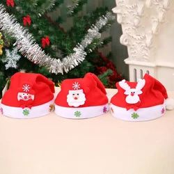 Christmas Cap Adult Kids Hat Christmas Decorations Snowman ElK Santa Claus For Children Xmas New Year Gift Decor