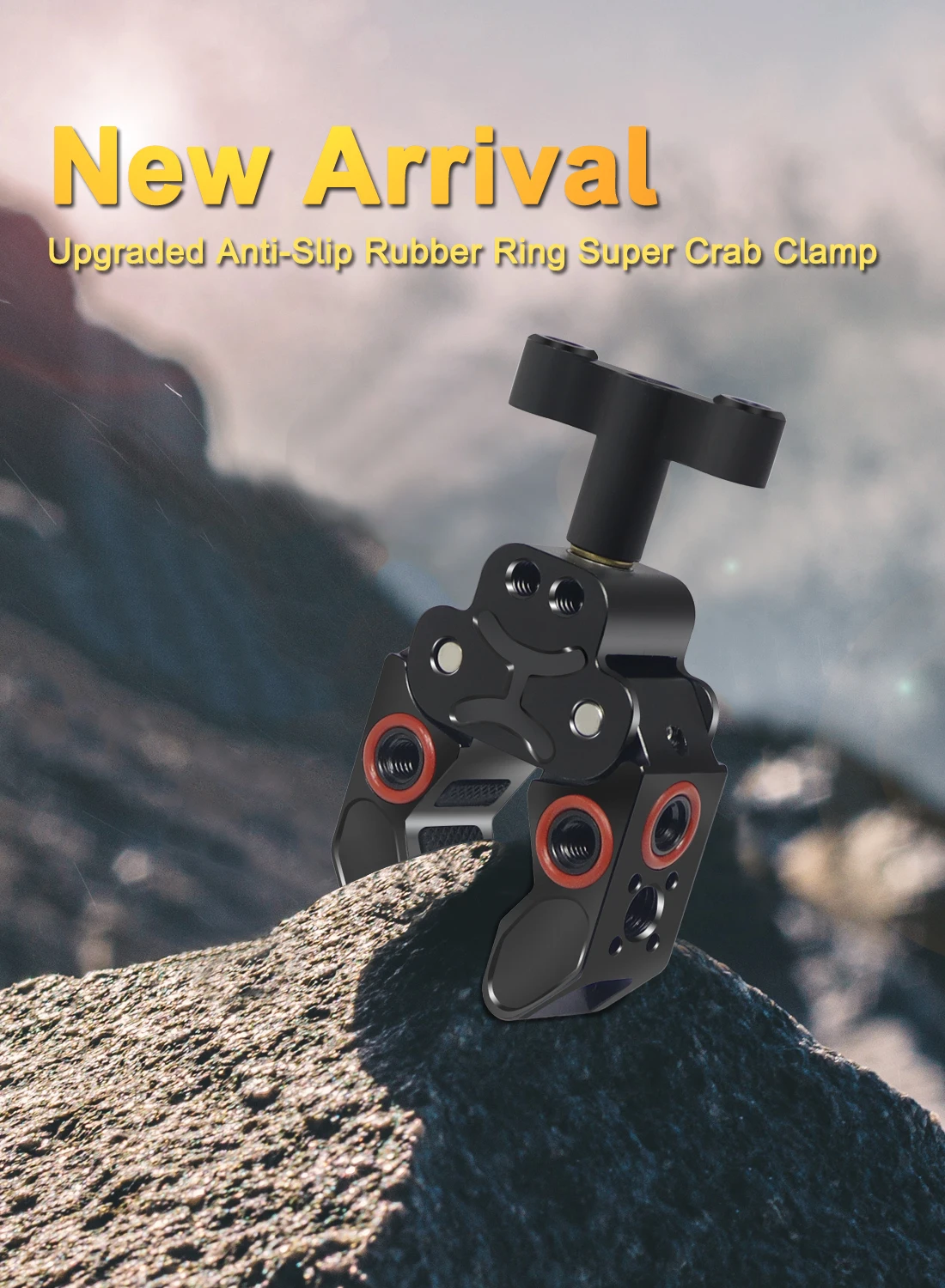 Super Crab Clamp Magie Arm Clip 1/4 3/8 ARRI Loch für Stativ Einbeinstativ Flash Halterung Monitor Arm Kamera Käfig Rig zange 15-40mm – Detail 3