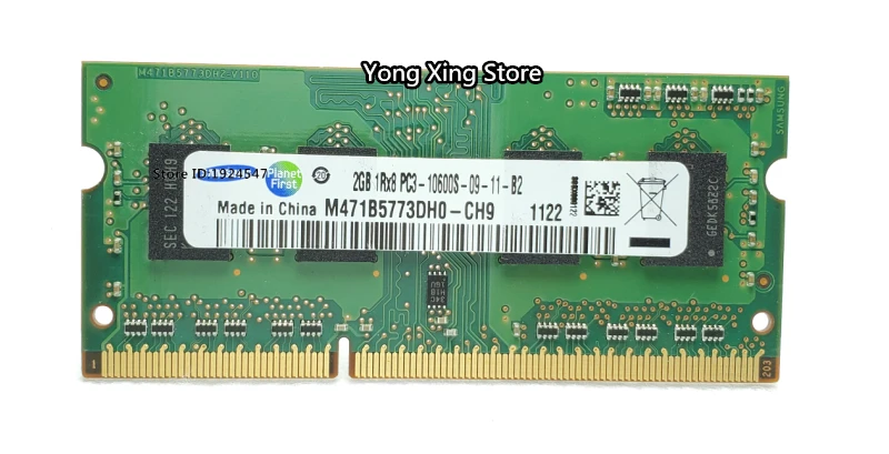 Notebook memory DDR3 2GB 1333MHz PC3-10600S DDR 3 2G Laptop RAM Original 204PIN SODIMM