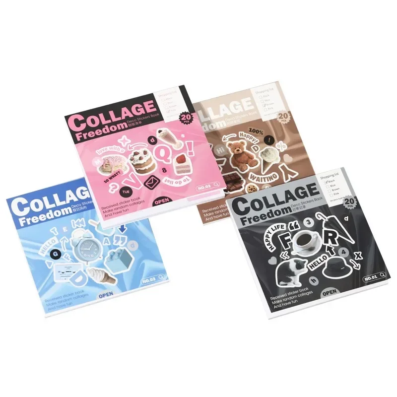 20Pcs/pack Cute Magazine Scrapbooking Stickers Book DIY Junk Journal Material Decoration Album Diary Korea Stationery Sticker