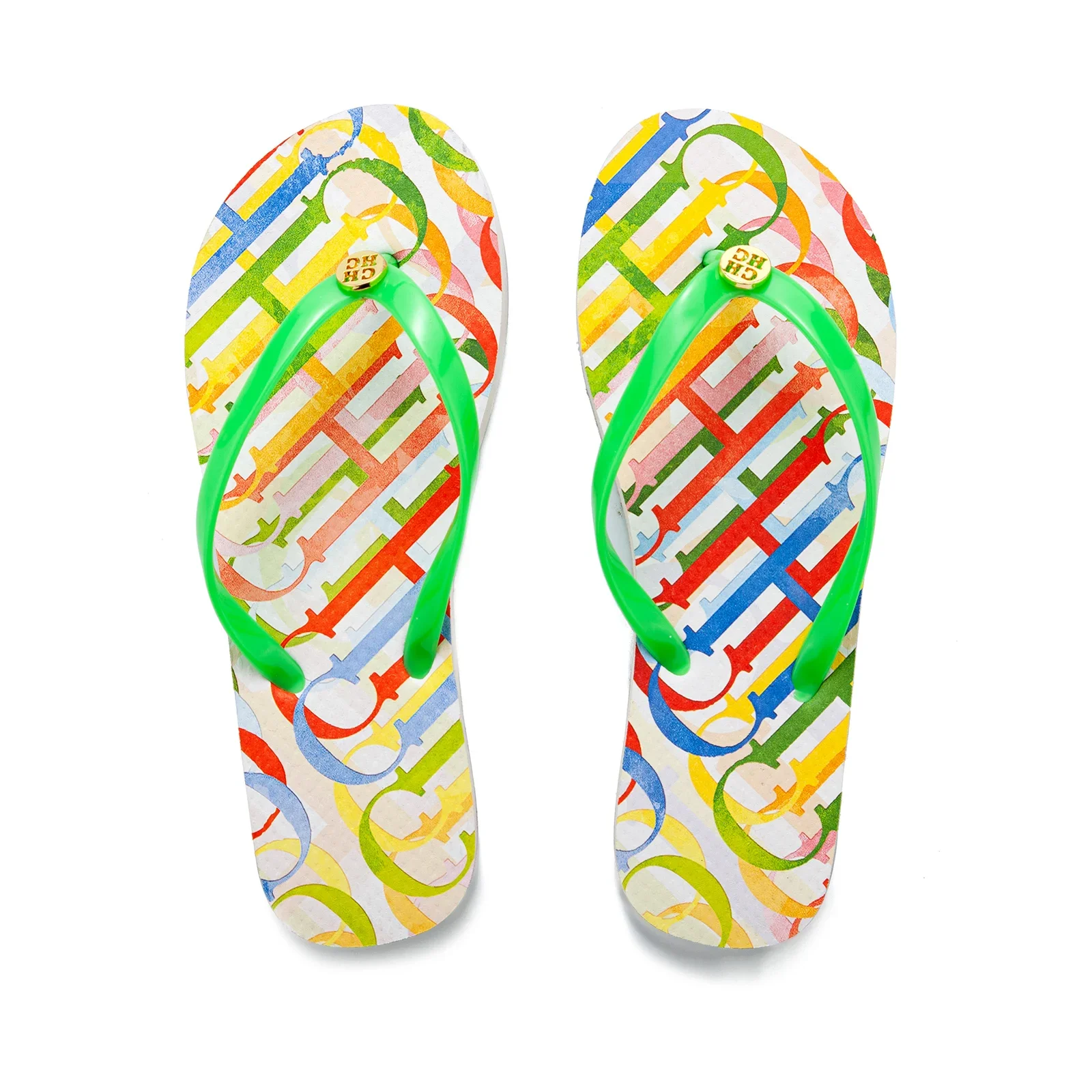 CH Unique Print Premium Ladies Slipper Flip Flops Niche Design High Quality Wearable Fashion Slippers Versatile Fashion Slippers