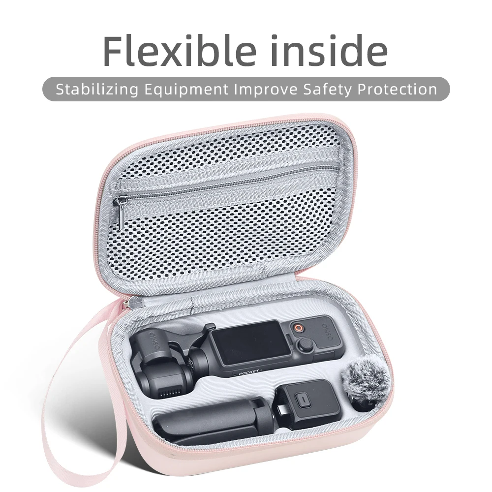 

Compatible with for DJI Osmo Pocket 4 Hard Case Shockproof Portable PU Travel Carrying Bag for Gimbal Set Accessories