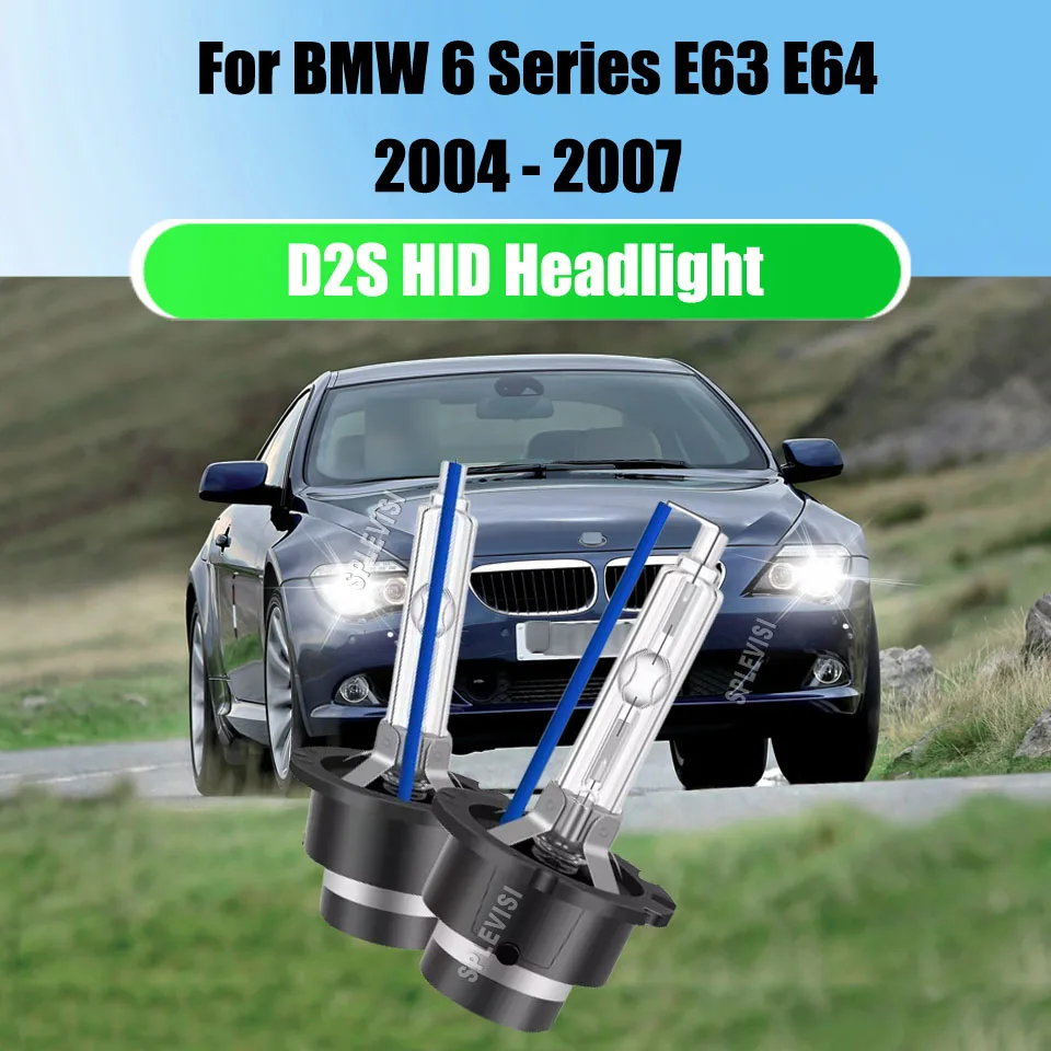 

Xenon 35W 6000K White Car HID Headlight Replace D2S Light Bulbs 12v For BMW 6 Series E63 E64 2004 2005 2006 2007