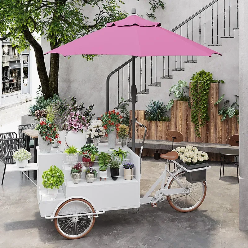 Mobile Food Cart Outdoor Stall Tricycle Night Market Coffee Grocery Sales Car Scenic Spot Creative Dining Vehicle