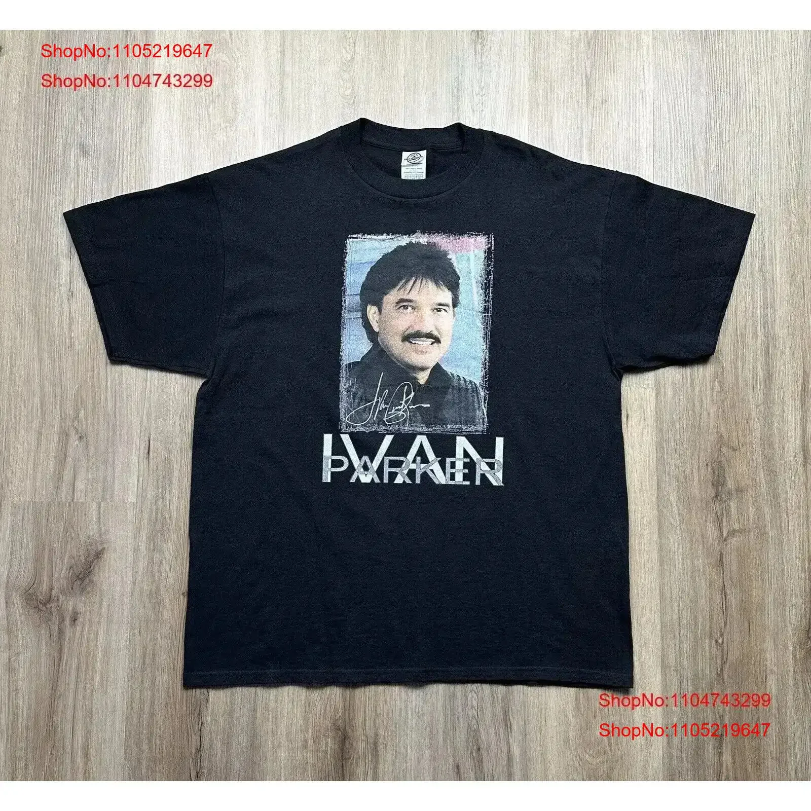 Ivan Parker Gospel Singer Vintage Signed Men s Concert Band T Shirt XL Washed homme Versatile Top For Everyday Wear vintage