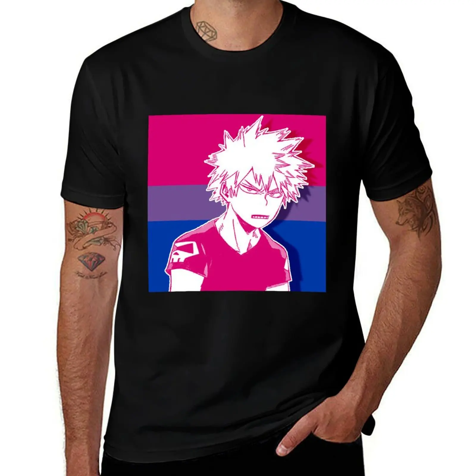 

Bisexual Bakugou Katsuki T-Shirt cotton tshirt 100% man t shirt graphic cotton t shirt man T-shirt