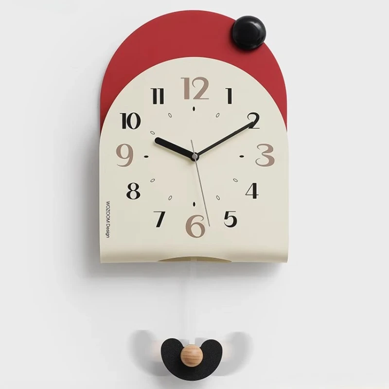 

No punching, simple clock hanging on the wall, swinging watch