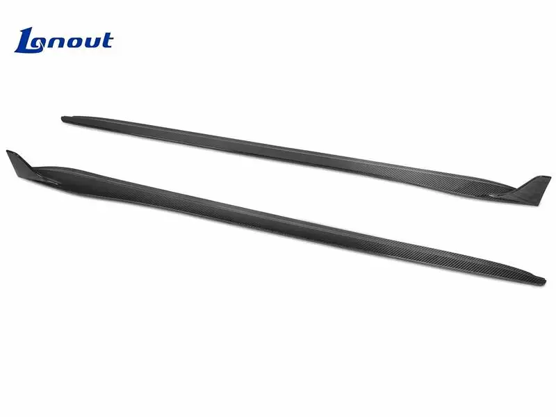 Car Side Edge Upgrade Kit Suitable for Porsche 718 2016- Modified PK Style Ultra-light Dry Carbon Fiber Side Skirts Body Kit
