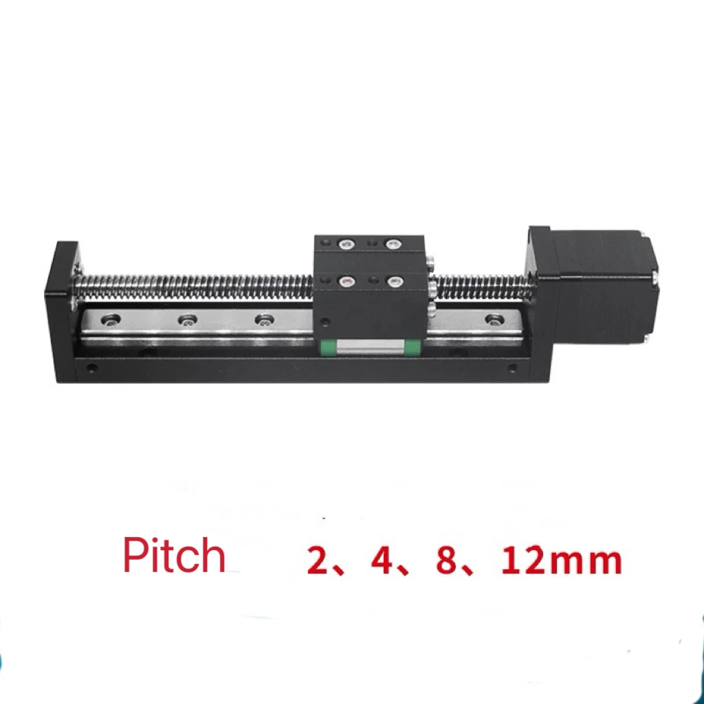 Mini T-type Sliding Table Rail Linear Rail Stage 50-300mm Stroke Nema11 28mm Stepper Motor for XYZ Axis CNC 3D Printer