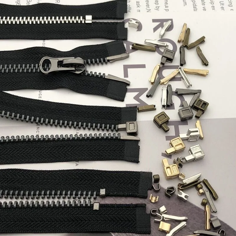 12PCS DIY Zipper Fix Kit Replacement Heads Zipper Repair Tools Set for Coat Jeans Bag Handmake Home Sewing DIY Craft Accessories