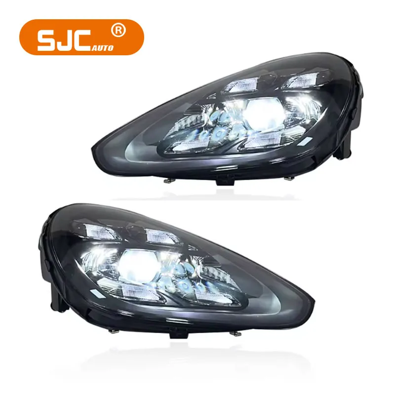 SJC Headlight for P-orsche Cayenne 958.1 958.2 2011-2018 High Quality LED Matrix LED Head Lamp Daytime Running Front