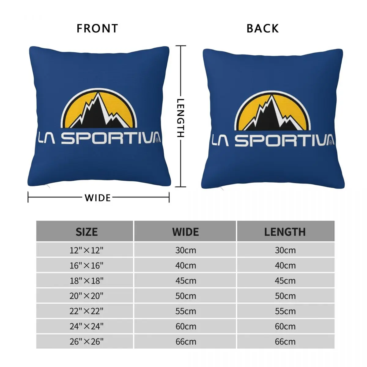 La Sportiva Merch Square Pillowcase Pillow Cover Polyester Cushion Decor Comfort Throw Pillow for Home Sofa