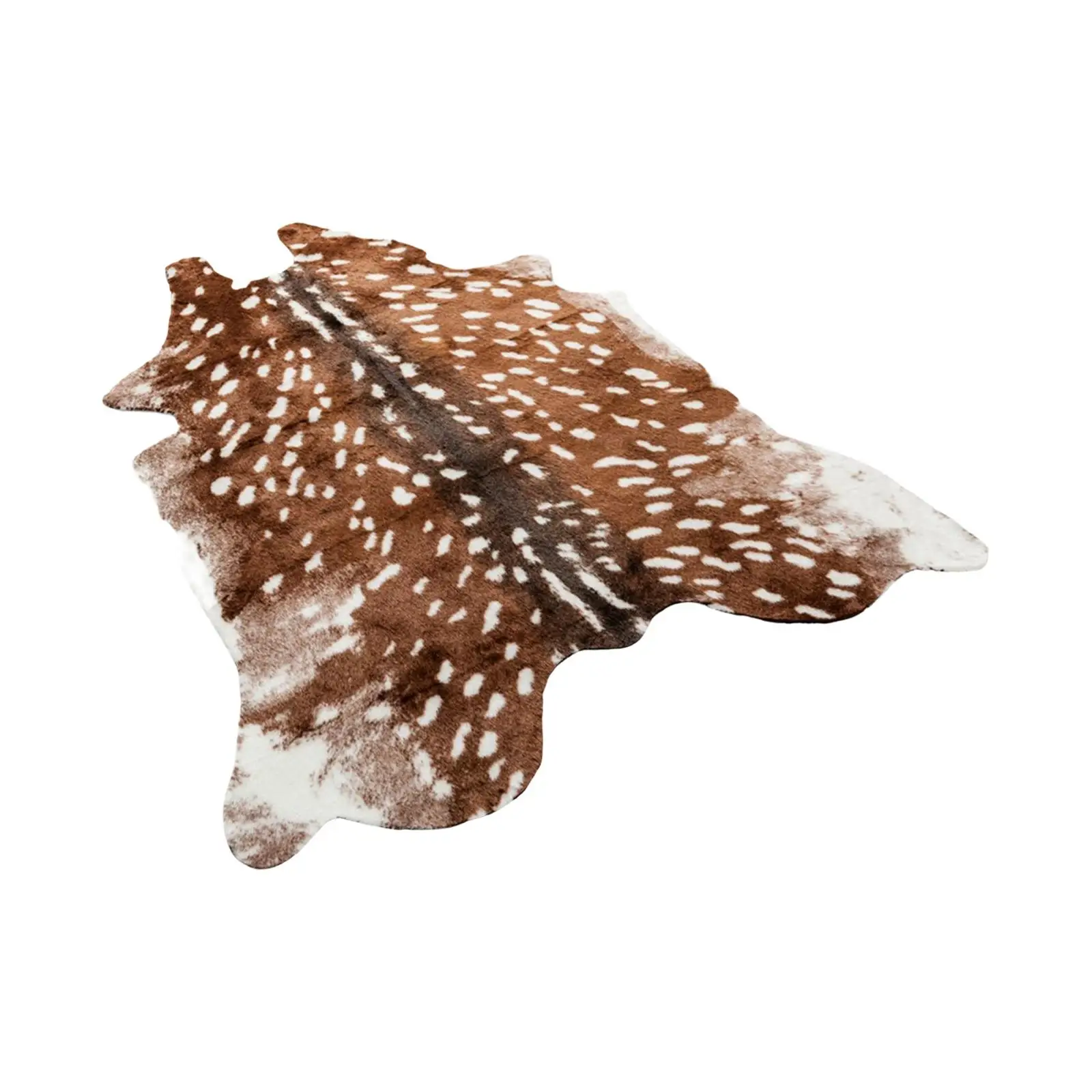 

Мягкий ковер с имитацией меха оленя, ковер с принтом под животных для дома, спальни, гостиной, коричневый, 78смx108см