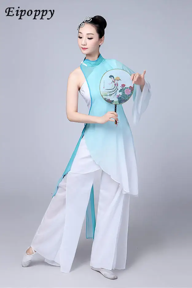 زي الرقص الشعبي الصيني التقليدي للنساء ، أزياء الرقص للأطفال ، فستان أطفال فتاة يانغكو ، ملابس يانغجي