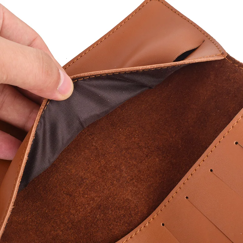 Portafoglio lungo da uomo in pelle crosta di mucca portafoglio lungo da donna borsa da uomo sottile porta carte di credito femminile sottile